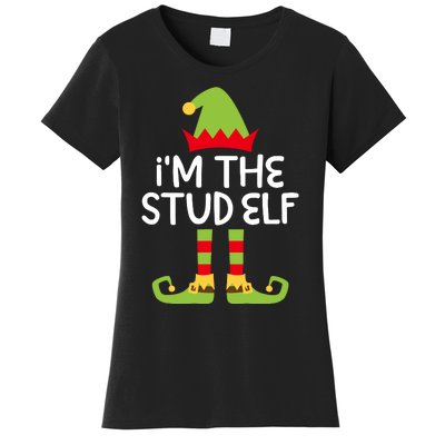 IM The Stud Elf Matching Christmas Elf Women's T-Shirt