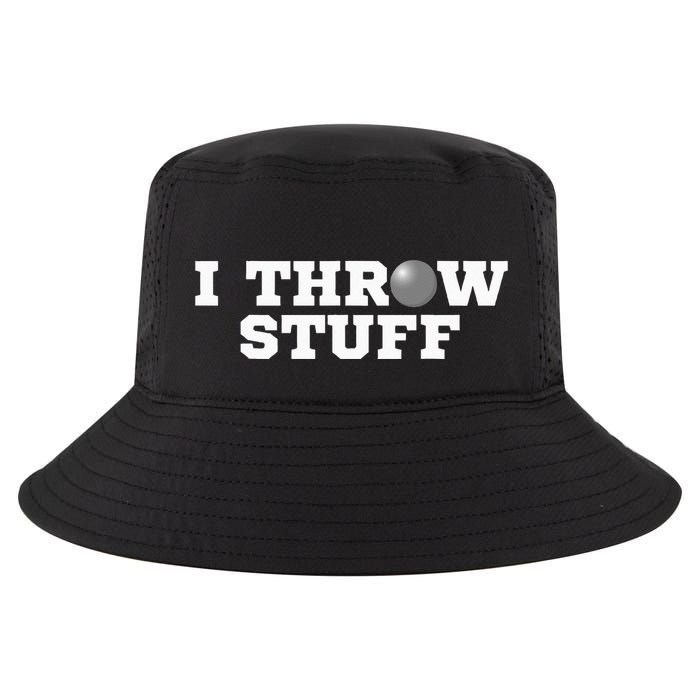 I Throw Stuff Shot Put Athlete Throwing Cool Comfort Performance Bucket Hat