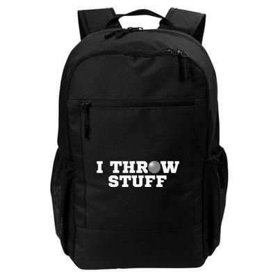 I Throw Stuff Shot Put Athlete Throwing Backpack