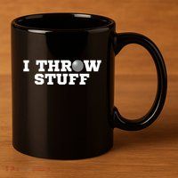 I Throw Stuff Shot Put Athlete Throwing 11oz C Handle Ceramic Mug