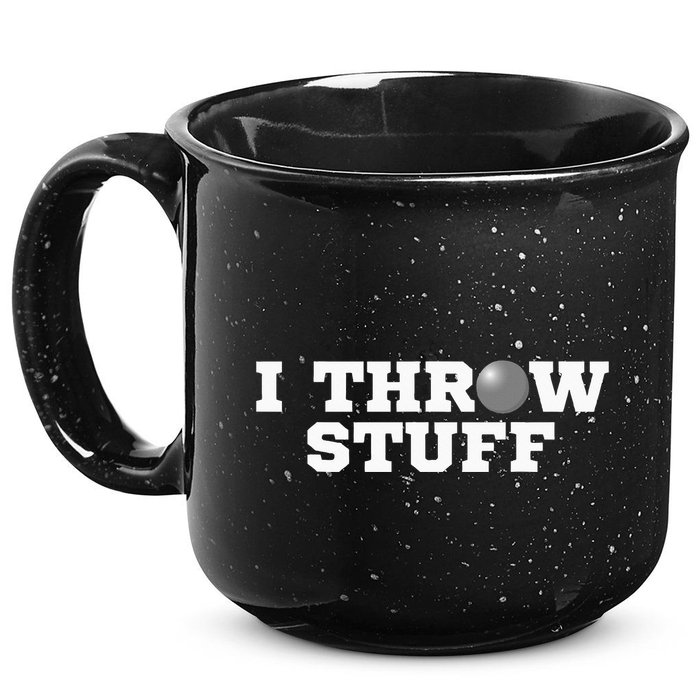 I Throw Stuff Shot Put Athlete Throwing 15oz Campfire Ceramic Mug