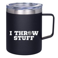 I Throw Stuff Shot Put Athlete Throwing 12oz Stainless Steel Coffee Mug