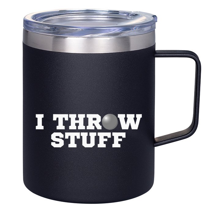 I Throw Stuff Shot Put Athlete Throwing 12oz Stainless Steel Coffee Mug