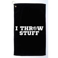 I Throw Stuff Shot Put Athlete Throwing Golf Towel