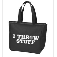 I Throw Stuff Shot Put Athlete Throwing Zip Tote Bag