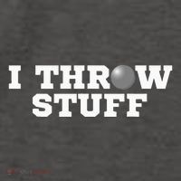 I Throw Stuff Shot Put Athlete Throwing Vector Backpack
