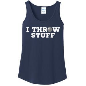 I Throw Stuff Shot Put Athlete Throwing Ladies Essential Tank