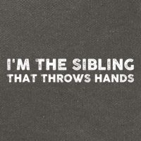 IM The Sibling That Throws Hands Cotton Canvas Backpack