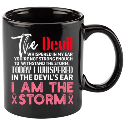 I'm The Storm Breast Cancer 11oz C Handle Ceramic Mug