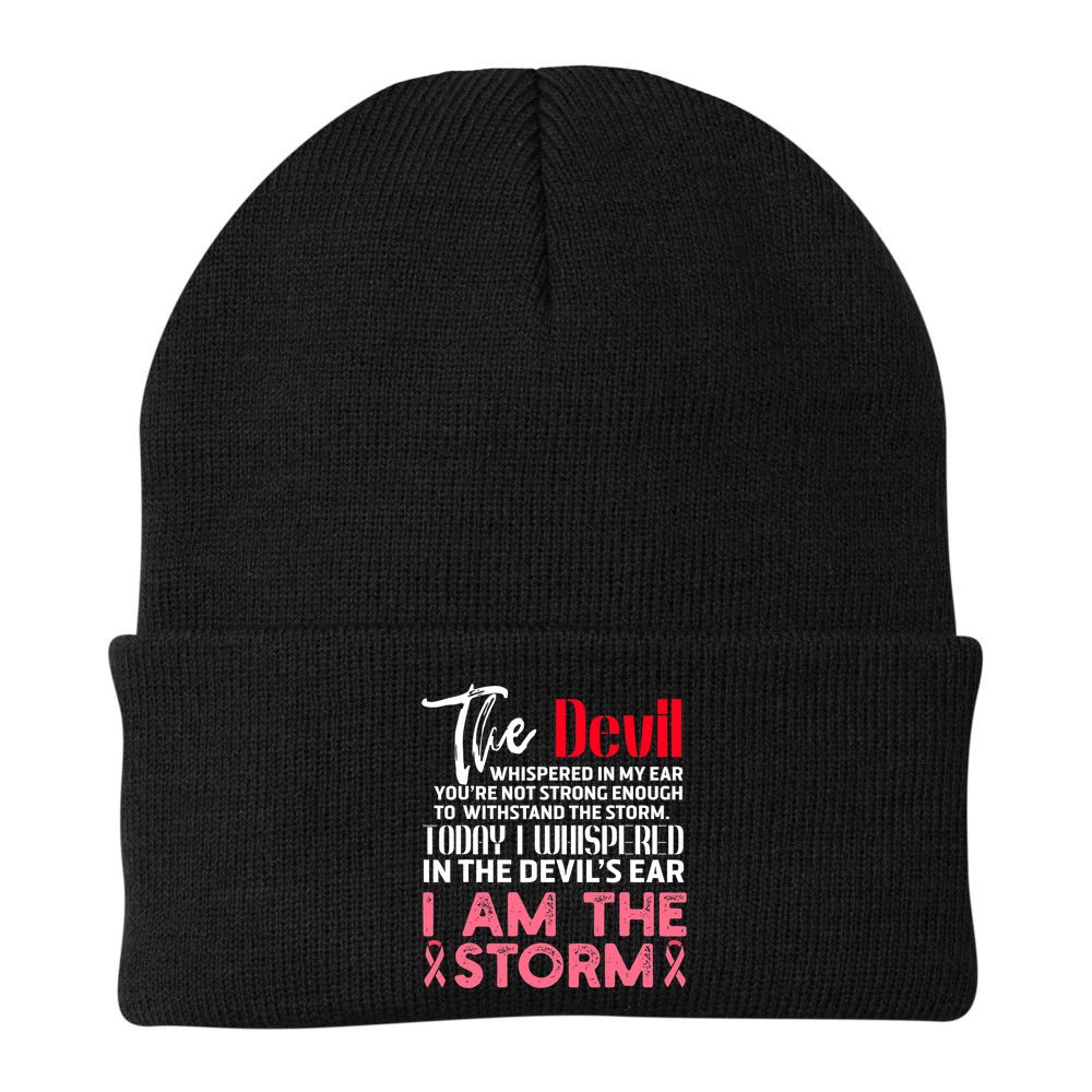 I'm The Storm Breast Cancer Beanie
