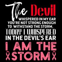 I'm The Storm Breast Cancer Drawstring Bag