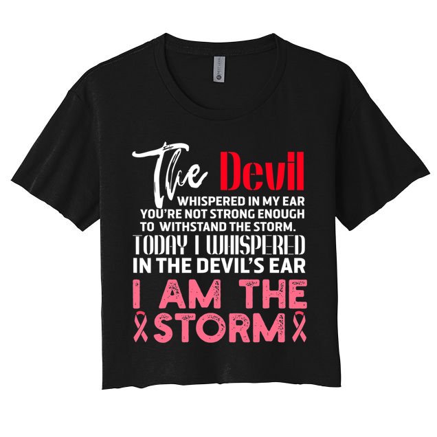 I'm The Storm Breast Cancer Crop Top