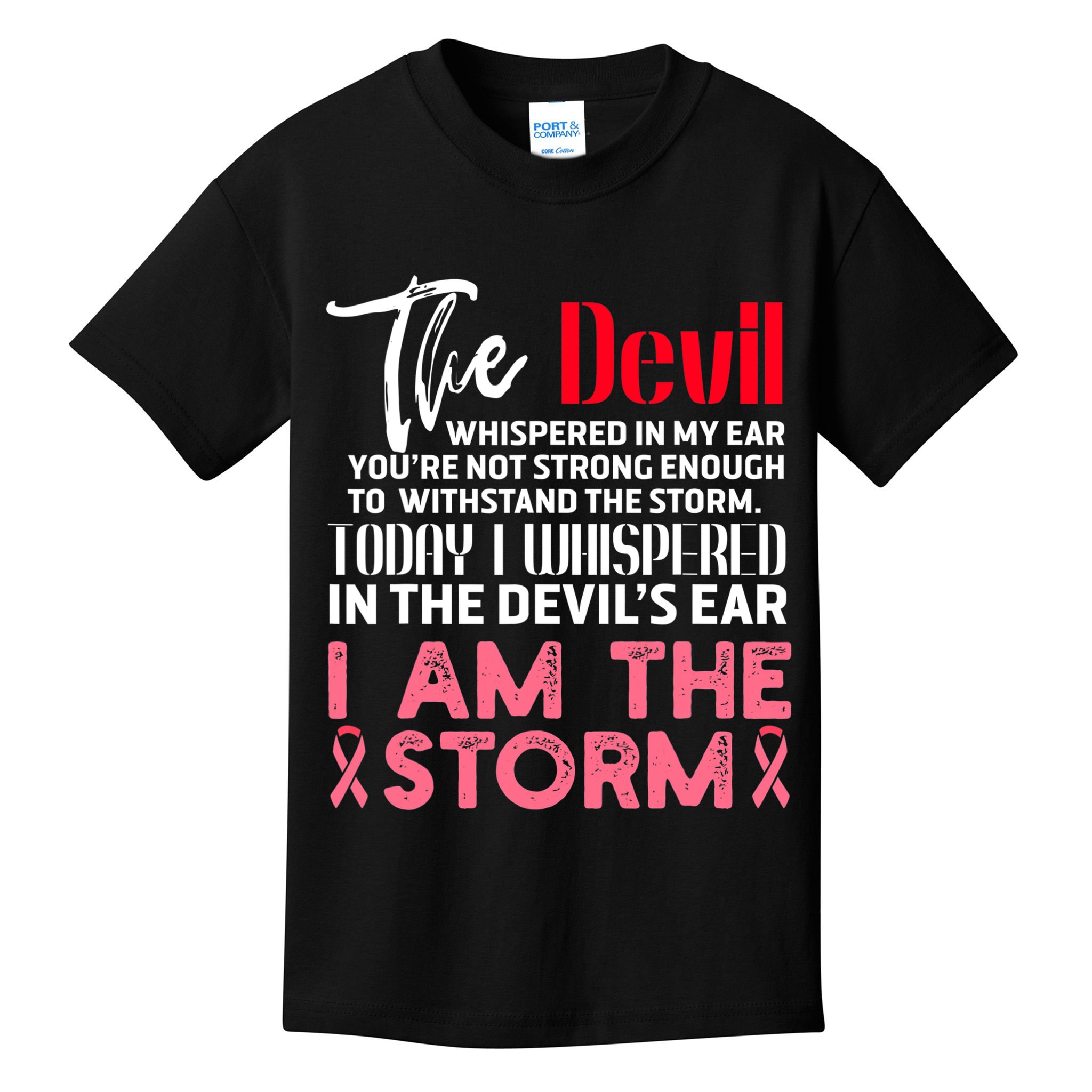 I'm The Storm Breast Cancer Kids T-Shirt
