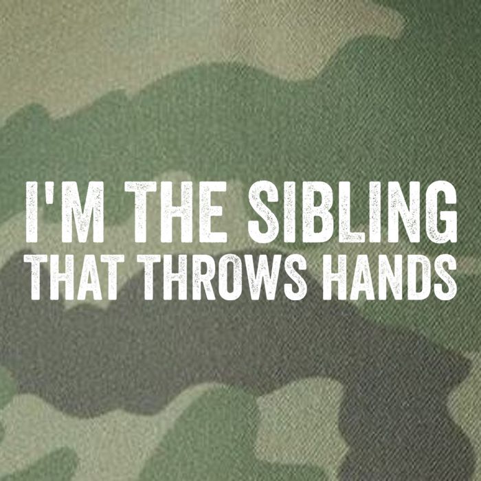IM The Sibling That Throws Hands Legacy Tie Dye Trucker Hat