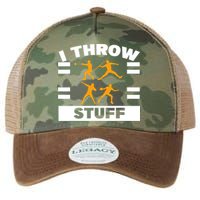 I Throw Stuff Shot Put Discus Track And Field Thrower Legacy Tie Dye Trucker Hat