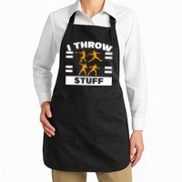 I Throw Stuff Shot Put Discus Track And Field Thrower Apron