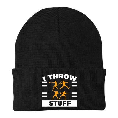 I Throw Stuff Shot Put Discus Track And Field Thrower Beanie