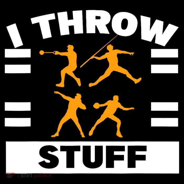 I Throw Stuff Shot Put Discus Track And Field Thrower PosiCharge Competitor Tank