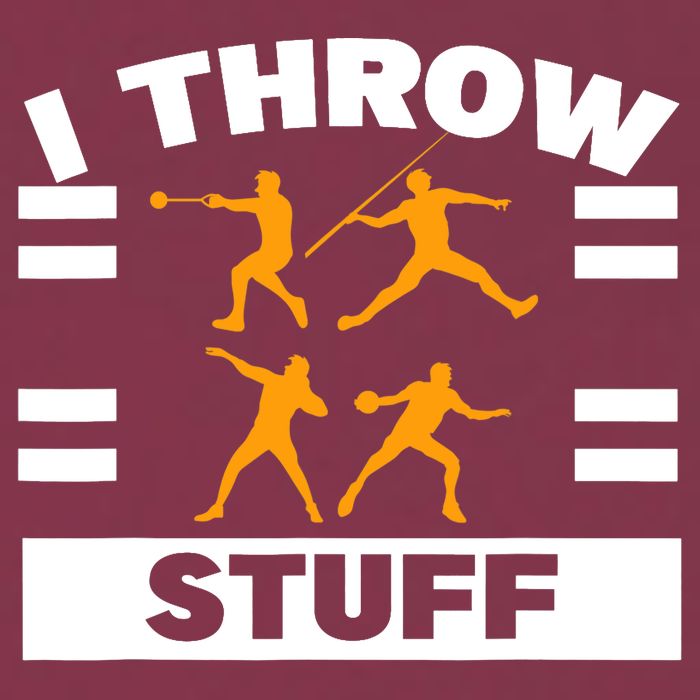I Throw Stuff Shot Put Discus Track And Field Thrower 16oz Travel Tumbler
