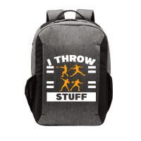 I Throw Stuff Shot Put Discus Track And Field Thrower Vector Backpack