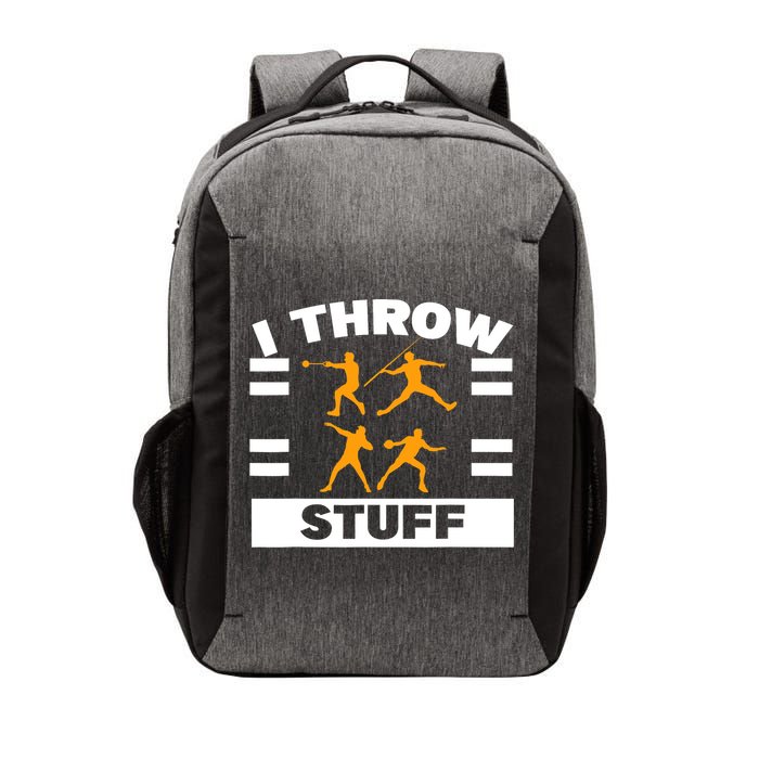 I Throw Stuff Shot Put Discus Track And Field Thrower Vector Backpack