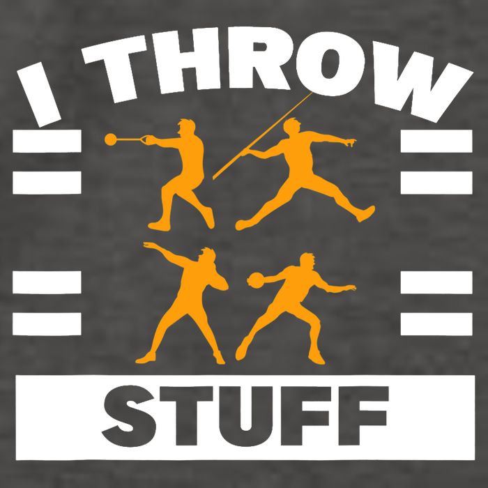 I Throw Stuff Shot Put Discus Track And Field Thrower Vector Backpack