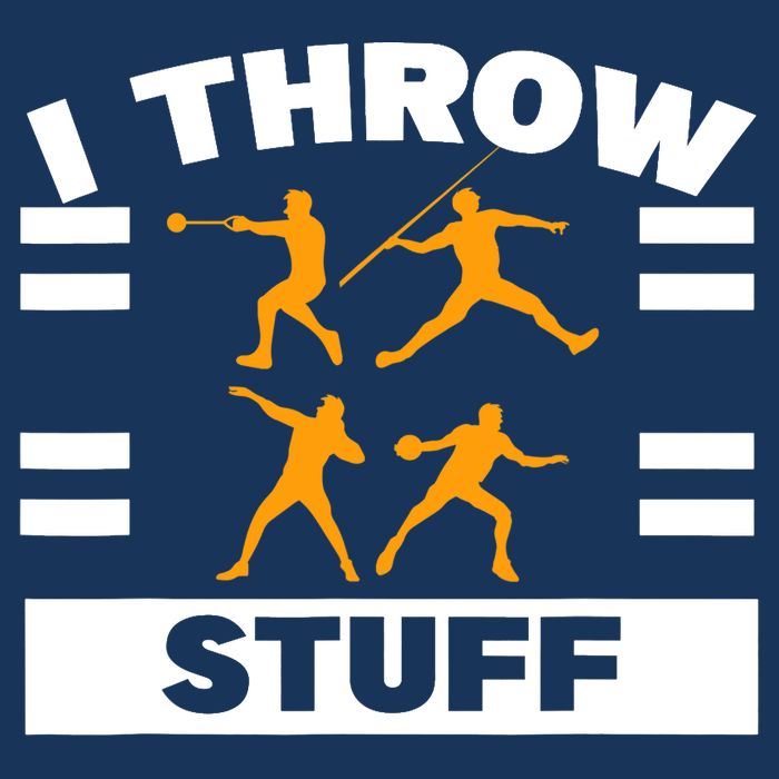 I Throw Stuff Shot Put Discus Track And Field Thrower Infant Baby Jersey Bodysuit