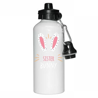 I'm The Sister Bunny Matching Family Easter Sunday Funny Gift Aluminum Water Bottle 