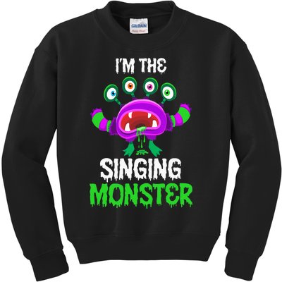 Im The Singing Monster Matching Family Halloween Kids Sweatshirt