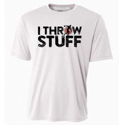 I Throw Stuff Shot Put Athlete Throwing Discus Track Field Cooling Performance Crew T-Shirt