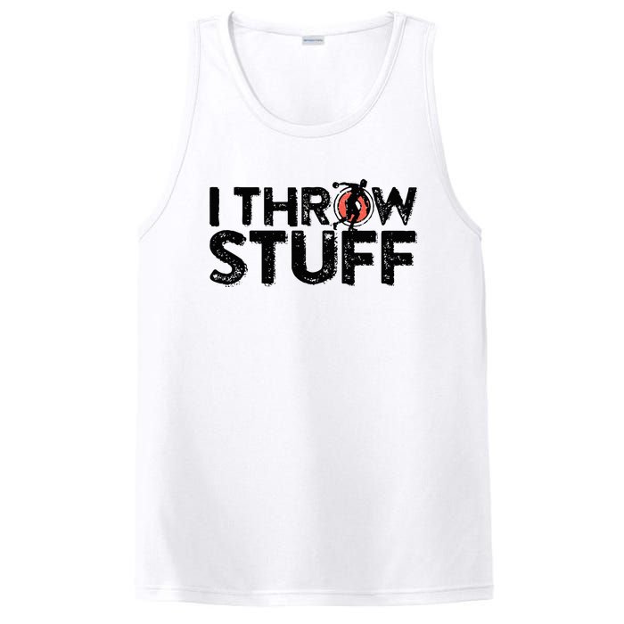 I Throw Stuff Shot Put Athlete Throwing Discus Track Field PosiCharge Competitor Tank