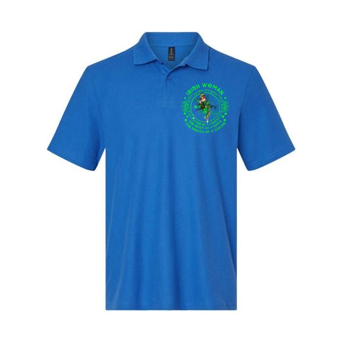 Irish The Soul Of A Witch St Patricks Day Lover Gift Softstyle Adult Sport Polo