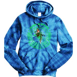 Irish The Soul Of A Witch St Patricks Day Lover Gift Tie Dye Hoodie