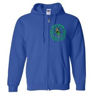 Irish The Soul Of A Witch St Patricks Day Lover Gift Full Zip Hoodie