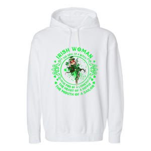 Irish The Soul Of A Witch St Patricks Day Lover Gift Garment-Dyed Fleece Hoodie