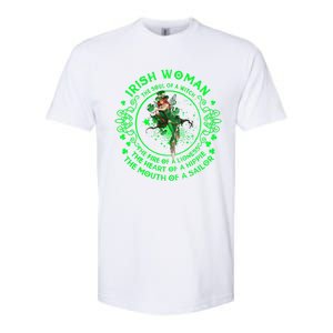 Irish The Soul Of A Witch St Patricks Day Lover Gift Softstyle CVC T-Shirt