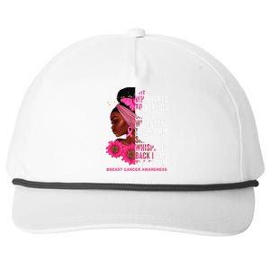 I'm The Storm Black Breast Cancer Survivor Pink Ribbon Snapback Five-Panel Rope Hat