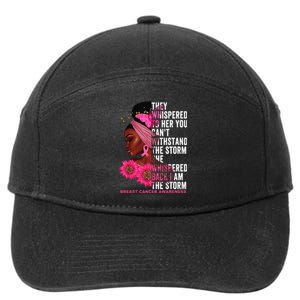 I'm The Storm Black Breast Cancer Survivor Pink Ribbon 7-Panel Snapback Hat