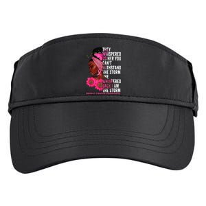 I'm The Storm Black Breast Cancer Survivor Pink Ribbon Adult Drive Performance Visor