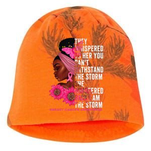 I'm The Storm Black Breast Cancer Survivor Pink Ribbon Kati - Camo Knit Beanie