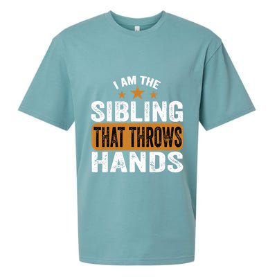 IM The Sibling That Throws Hands Sueded Cloud Jersey T-Shirt
