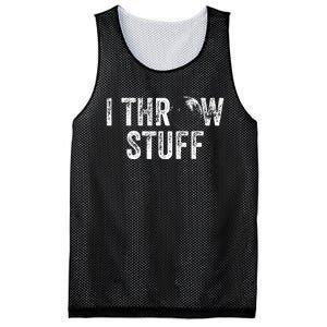 I Throw Stuff Shot Put Athlete Throwing Mesh Reversible Basketball Jersey Tank