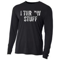 I Throw Stuff Shot Put Athlete Throwing Cooling Performance Long Sleeve Crew