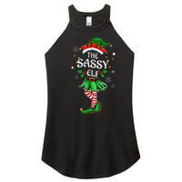 I'm The Sassy Elf Cute Family xmas Matching  Women’s Perfect Tri Rocker Tank