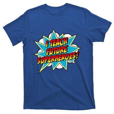 I Teach Superheroes Retro Comic Super Teacher Graphic T-Shirt