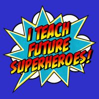 I Teach Superheroes Retro Comic Super Teacher Graphic Tall T-Shirt