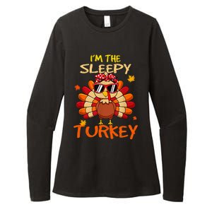 Im The Sleepy Turkey Family Happy Thanksgiving Thankful Gift Womens CVC Long Sleeve Shirt