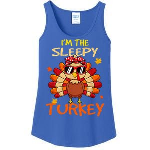 Im The Sleepy Turkey Family Happy Thanksgiving Thankful Gift Ladies Essential Tank