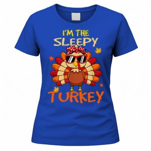 Im The Sleepy Turkey Family Happy Thanksgiving Thankful Gift Women's T-Shirt