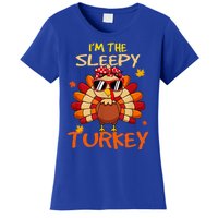 Im The Sleepy Turkey Family Happy Thanksgiving Thankful Gift Women's T-Shirt